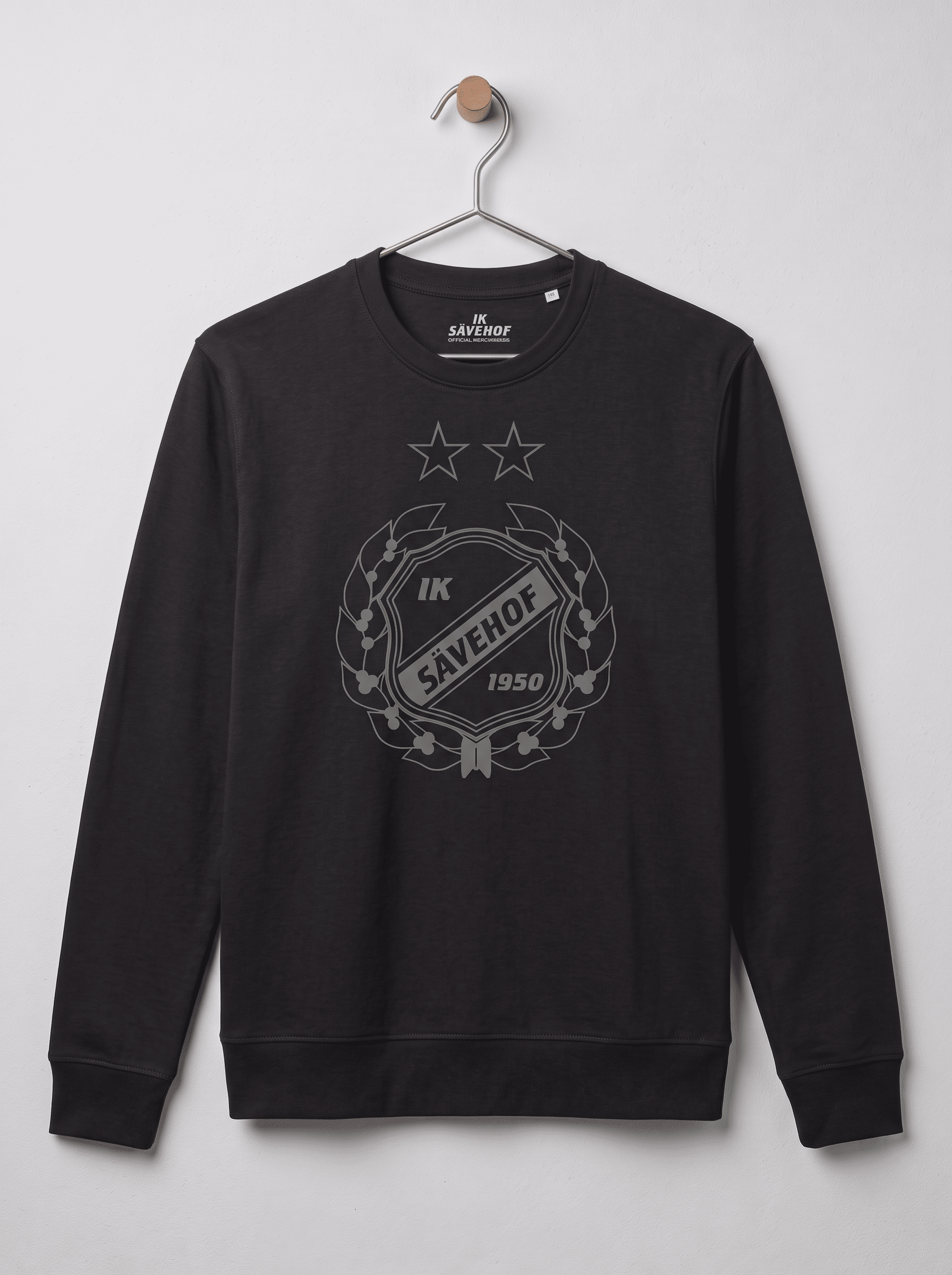 Sweatshirt - ton i ton svart